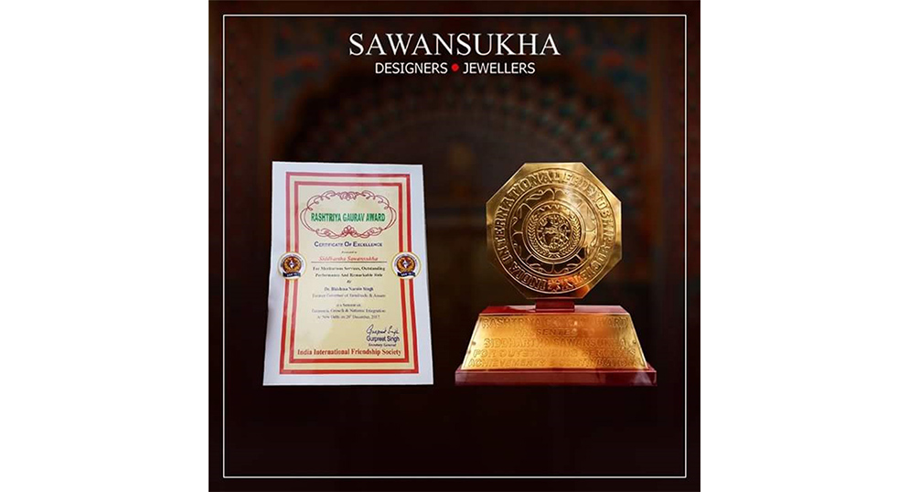 Siddharthaa Sawansukha Bags The Prestigious Rashtriya Gaurav Award