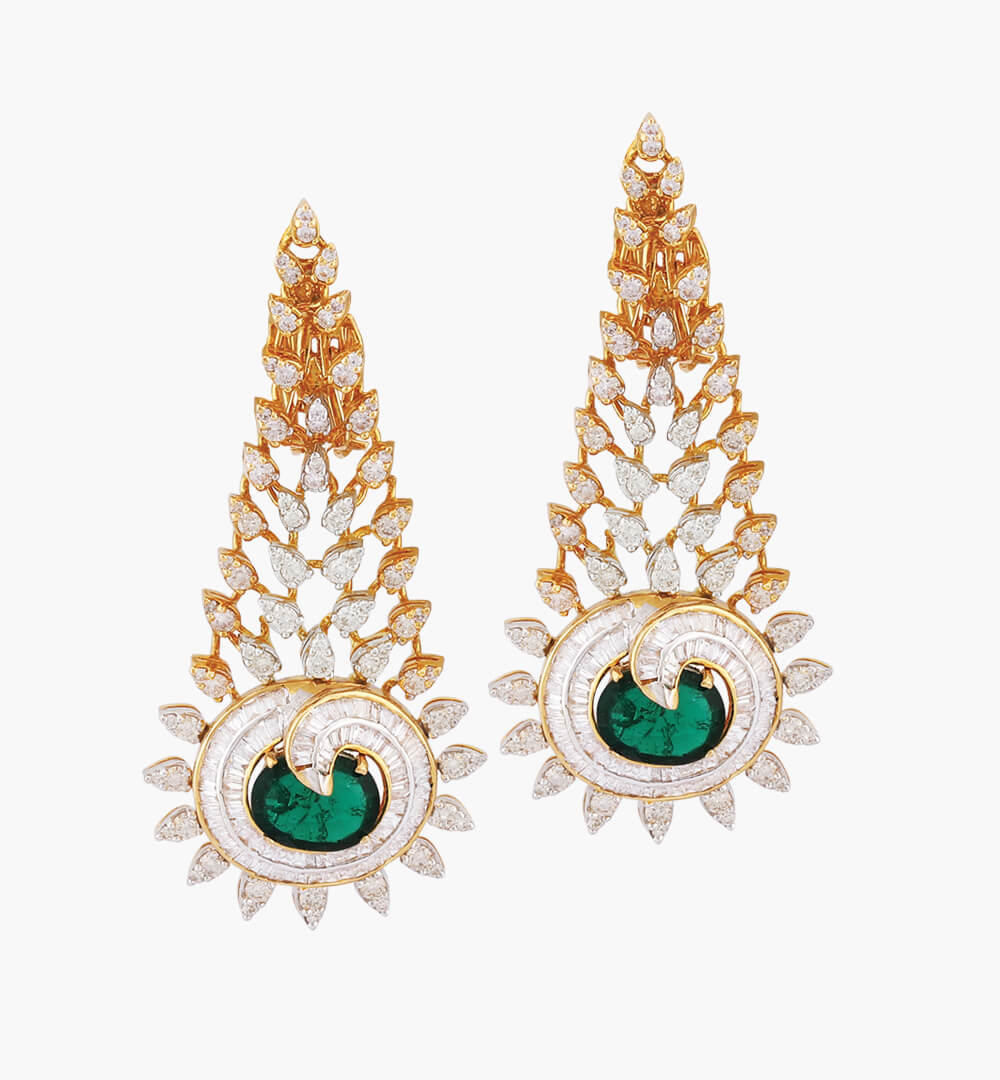 Sawansukha Diamond ColourStone Earring