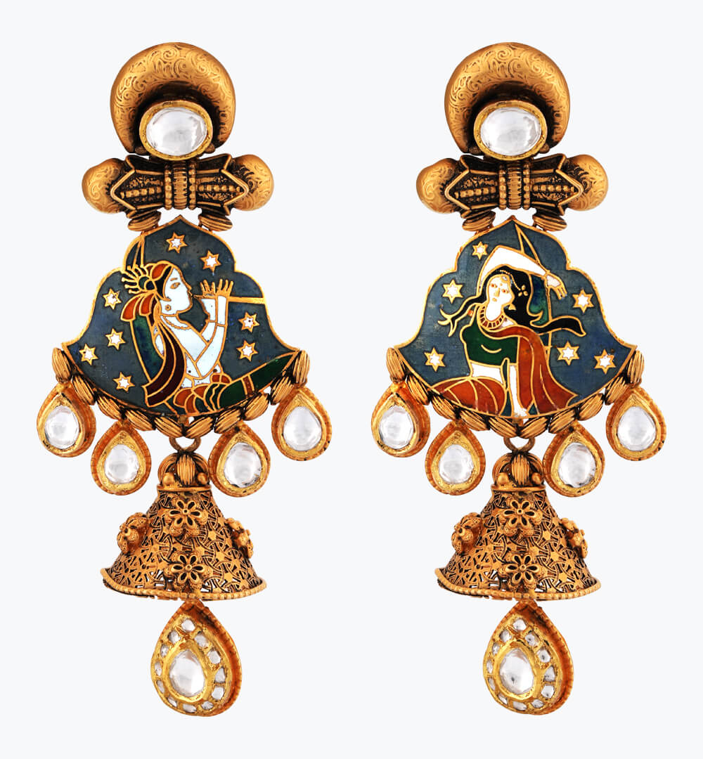 Sawansukha Antique Polki Earring