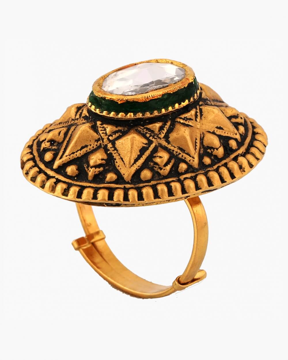 Sawansukha Antique Ladies Gold Ring