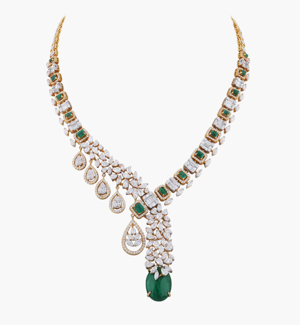 Sawansukha Diamond ColourStone Necklace