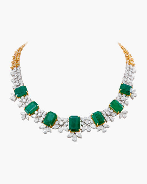 Sawansukha Diamond ColourStone Necklace