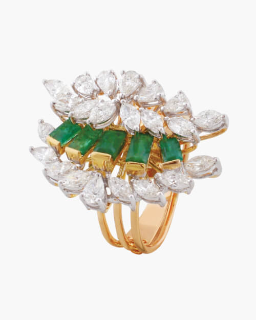 Sawansukha Diamond And ColourStone Ladies Ring