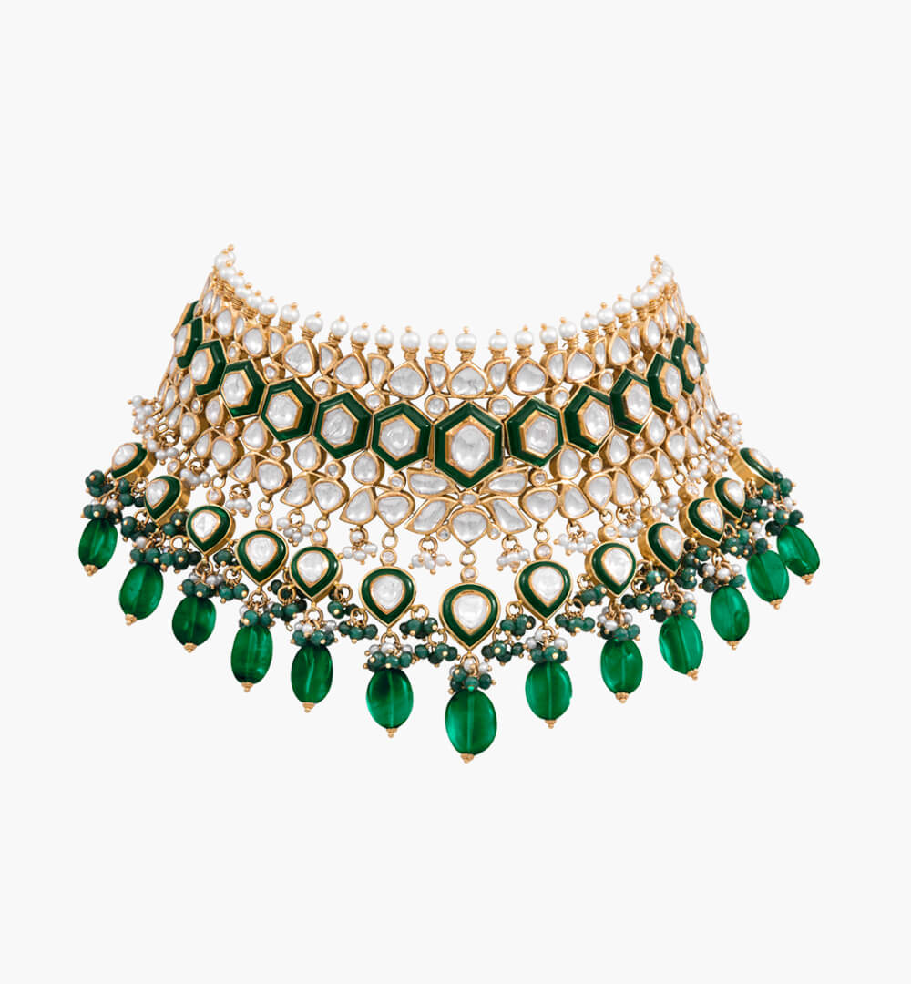 Sawansukha Antique Polki Necklace