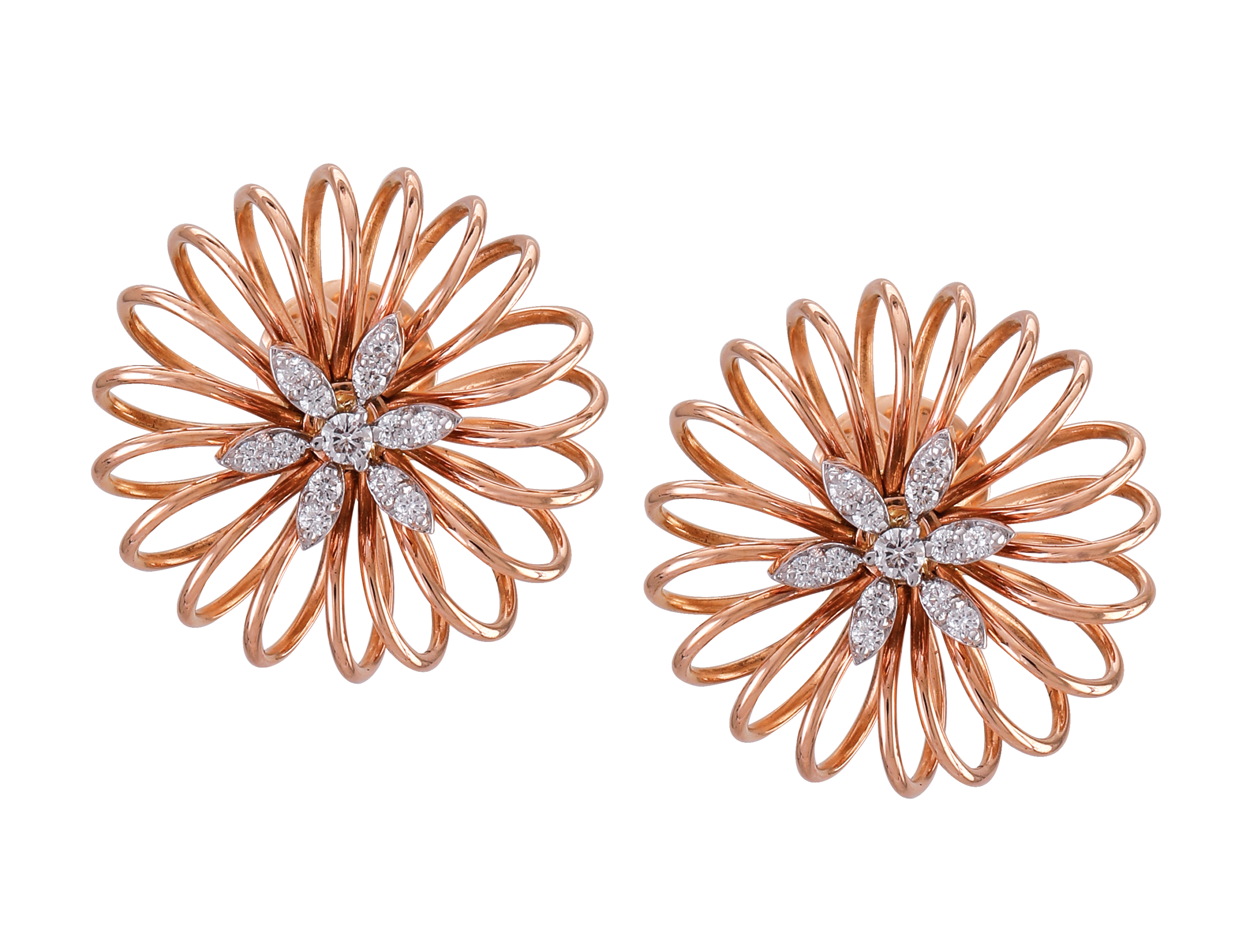 Diamond stud earrings for women